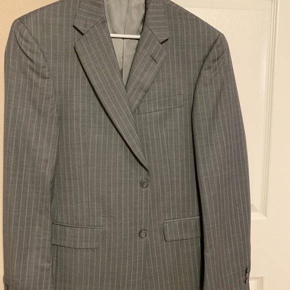 Grey Pin Stripe Suit - Picture 3 of 3